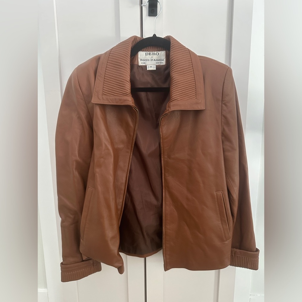 Rocco D'Amelio Tan Leather Jacket